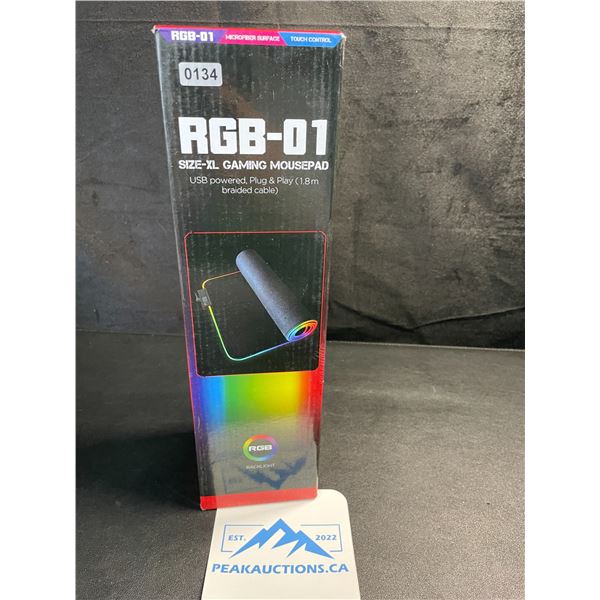 1 XL RGB Light-Up Gaming Mousepad - USB Powered - (31.5" x 12" Large Size) - New