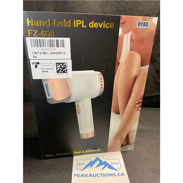 1 Handheld IPL At-Home Permanent Laser Hair Removal Device - Safe/Painless/Effective - New
