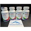 Image 1 : 4 Bottles of Vitality Power Iron+ Organic Spirulina; 60 Veg Capsules Each - Boosts Energy - New
