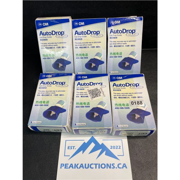 6 AutoDrop Eye Dropper Guides - New Sealed