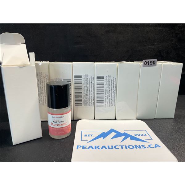 8 Louinstic Salon Gel Polish Removers - Removes Gel Polish in Minutes; 15ml - New