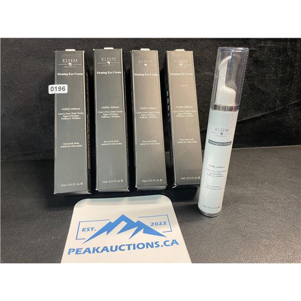 4 Kleem Organics Firming Eye Creams - Reduces Puffiness, Wrinkles, Dark Circles - 15ml - New