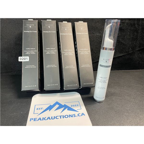 4 Kleem Organics Firming Eye Creams - Reduces Puffiness, Wrinkles, Dark Circles - 15ml - New