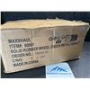 Image 3 : Maxhaul Solid Rubber Heavy Duty Wheel Chocks with Eyebolt - 2PCS - 10" x 8" x 6" - New in Box