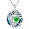 Image 1 : 1 Tree of Life Necklace for Women - 925 Sterling Silver w/ Crystal Birthstone Pendant - Brand New!