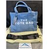 Image 1 : 1 Canvas 'The Tote Bag' Handbag Travel Bag/Purse - Blue - 12.6" x 10.2" x 5.9" Size - Brand New