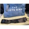 Image 2 : 1 Canvas 'The Tote Bag' Handbag Travel Bag/Purse - Blue - 12.6" x 10.2" x 5.9" Size - Brand New