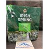Image 2 : Pack of 12 Bars of Irish Spring Original Clean Soap - 12hr Fresh Deodorant Soap Bars - New
