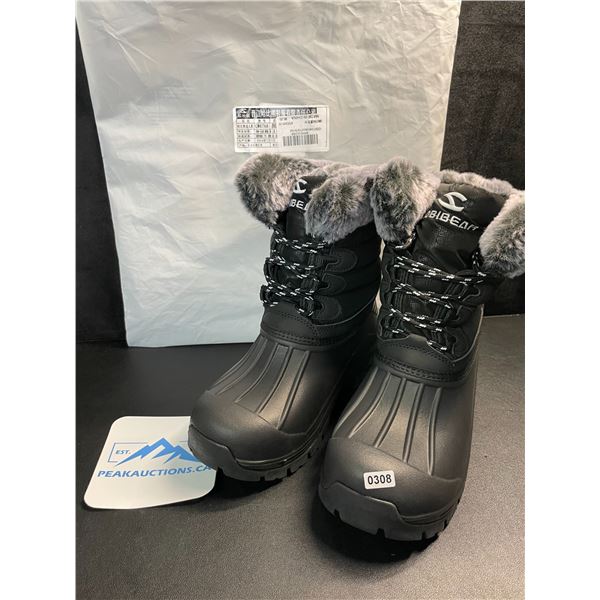 1 Pair of HobiBear Women's Waterproof Winter Mid-Calf Lightweight Snow Boots - Size 38 EUR - New