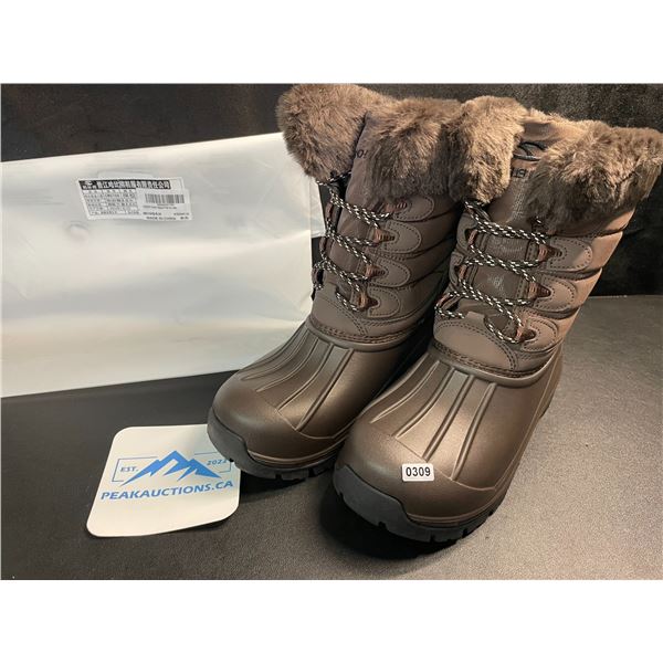 1 Pair of HobiBear Women's Waterproof Winter Mid-Calf Lightweight Snow Boots - Size 39 EUR - New