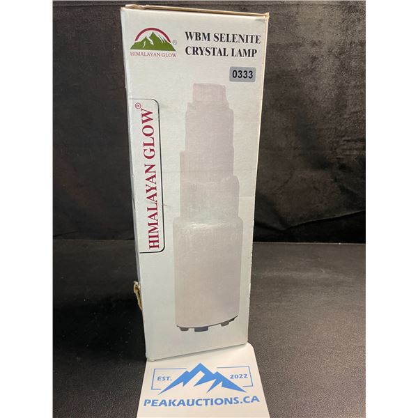 1 Himalayan Glow WBM Selenite Crystal Lamp - New