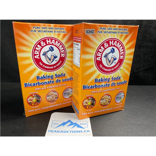 2 Large Boxes of Arm & Hammer Baking Soda - 2KG Each - New