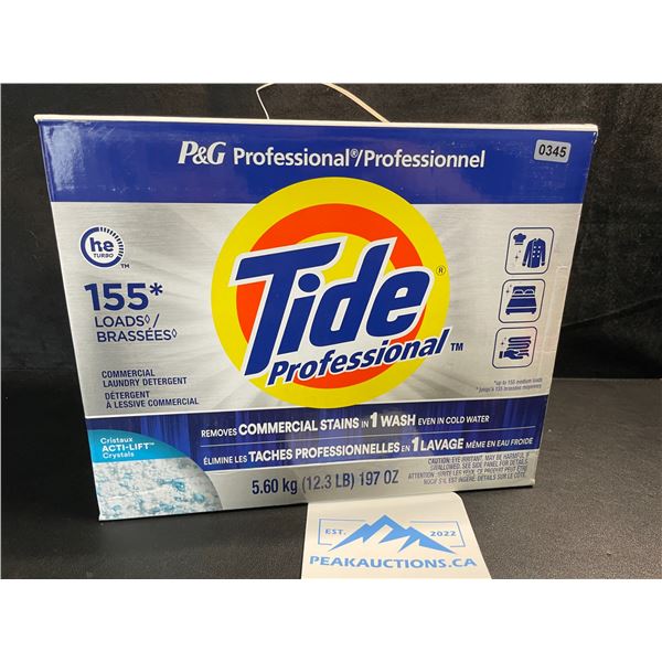 1 Box of Tide Professional Commercial Laundry Detergent - 155 Loads - 5.60 kg - New Sealed