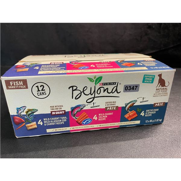 1 Box of Purina Beyond Wet Cat Food - Fish Variety Pack (12 Cans x 85g) - New Sealed