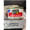 Image 2 : 1 Case of Clover Leaf Sockeye Salmon - 24 Cans x 213g; Wild Red Pacific Salmon - New (BB 2028/JL/01)