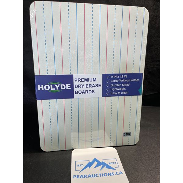 Pack of Holyde Premium Dry Erase Boards for Kids/Classrooms - 9" x 12" Size - 30 Pack - New