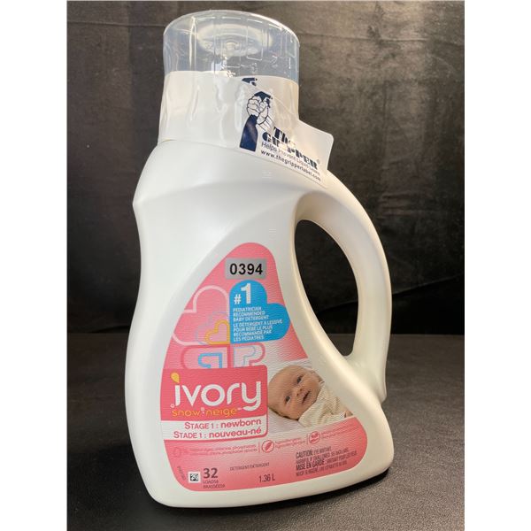 1 Jug of Ivory Snow Newborn Hypoallergenic Laundry Detergent - 1.36L - New