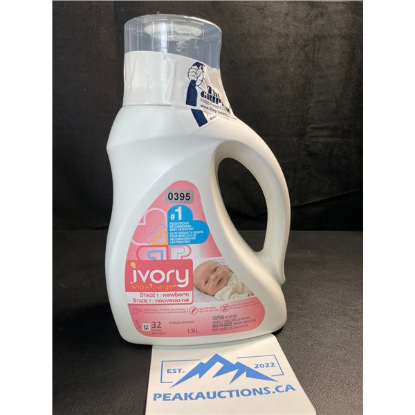 1 Jug of Ivory Snow Newborn Hypoallergenic Laundry Detergent - 1.36L - New