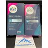 Image 1 : 2 Boxes of Veet Professional Wax Strips for Sensitive Skin - Legs & body - 40 Wax Strips Each - New