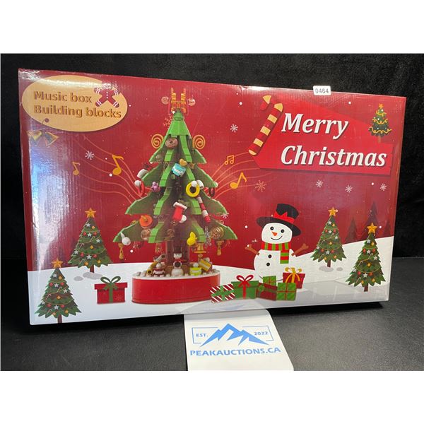 1 Christmas Tree Toy "Lego-Style" Building Block Set - New