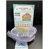 Image 2 : 1 Silicone Bread Proofing Basket Kit (Includes 9" Round Bread Pan & 10" Oval Pan & Tools) - New