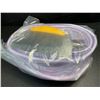 Image 3 : 1 Silicone Bread Proofing Basket Kit (Includes 9" Round Bread Pan & 10" Oval Pan & Tools) - New