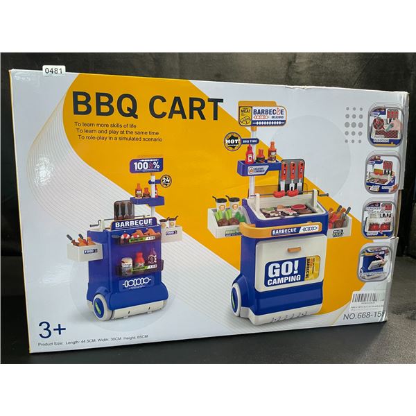 1 Barbeque Grill Toy Set for Kids - 61PC Play-Food & Grill Toy Set - New!