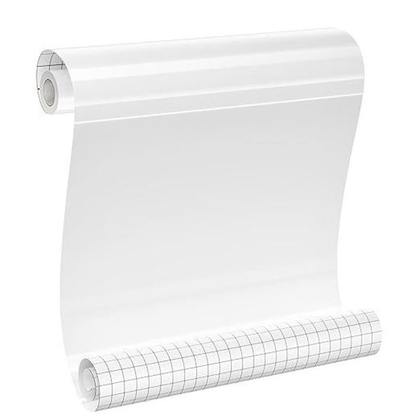 2 Large Rolls of White Adhesive Permanent Vinyl - 12" x 10FT Rolls - For DIY Crafts/Decor - New