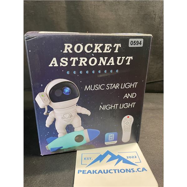 1 Rocket Astronaut Music Star Light and Night Light with Remote Control - New