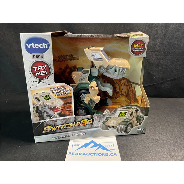 1 Vtech Switch&Go T-Rex Transforming Dino To Vehicle Off-Roader Toy - New