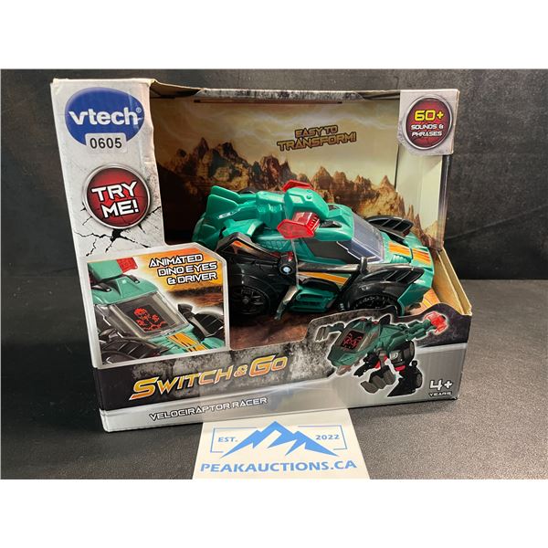 1 Vtech Switch&Go Transforming Velociraptor Racer Toy - New