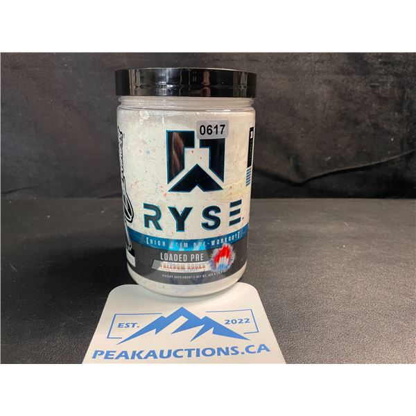1 RYSE High Stim Loaded Pre-Workout Powder - Freedom Rocks Flavor - 420g