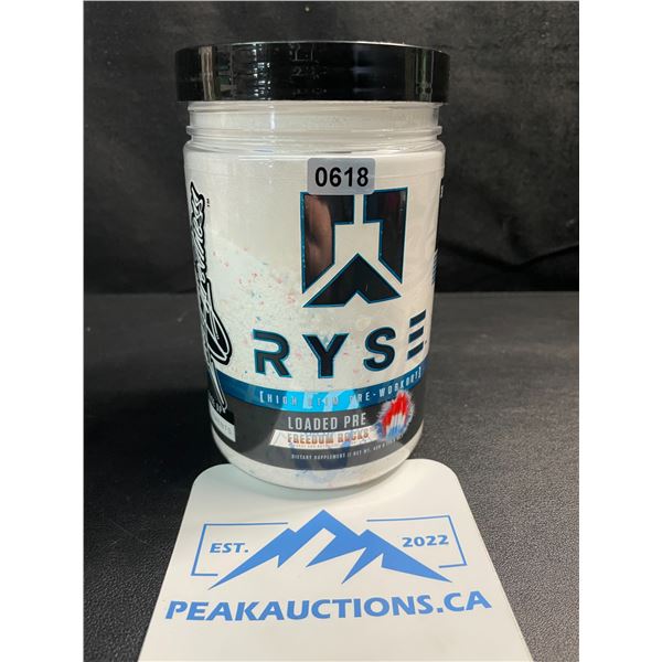 1 RYSE High Stim Loaded Pre-Workout Powder - Freedom Rocks Flavor - 420g