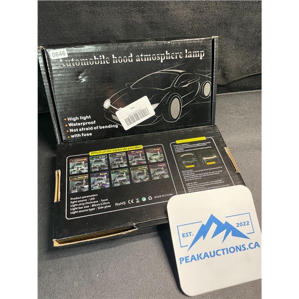 2 Automobile Hood LED Light Kits - New