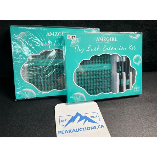 2 DIY Lash Extension Kits - D-Curl Lashes 8-16mm - New