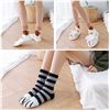 Image 5 : 2 Packs of Fuzzy Soft Cat Claw Design Slipper Socks for Women - 6 Pairs Each/12 Pairs Total - New