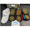 Image 3 : 2 Packs of Rative X-Cross Strap Non-Slip Yoga/Pilates Socks with Grips - 4 Pairs Each/8 Pairs Total
