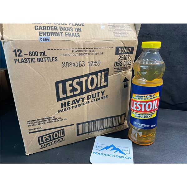 1 Case of Lestoil Heavy-Duty Multi-Purpose Cleaner - 12 x 800ml Bottles - New!