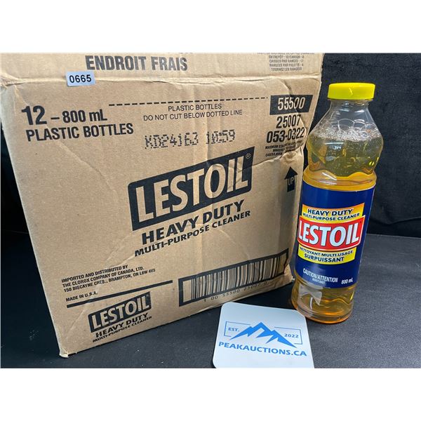 1 Case of Lestoil Heavy-Duty Multi-Purpose Cleaner - 12 x 800ml Bottles - New!