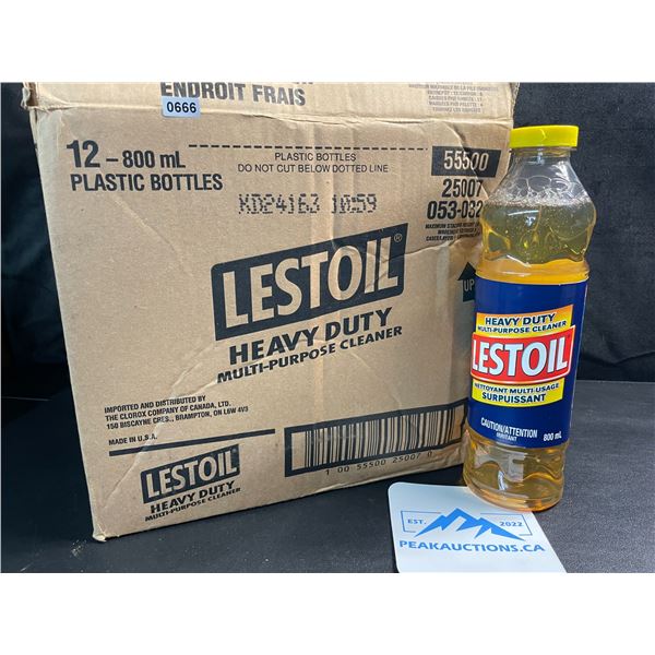 1 Case of Lestoil Heavy-Duty Multi-Purpose Cleaner - 12 x 800ml Bottles - New!