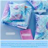 Image 3 : 6PC Mermaid Design Comforter Bedding Set for Girls - Twin Size - Brand New!
