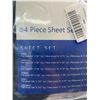 Image 3 : 1 Stylish Prints 4PC Bed Sheet Set - Full Size - Dark Blue - New