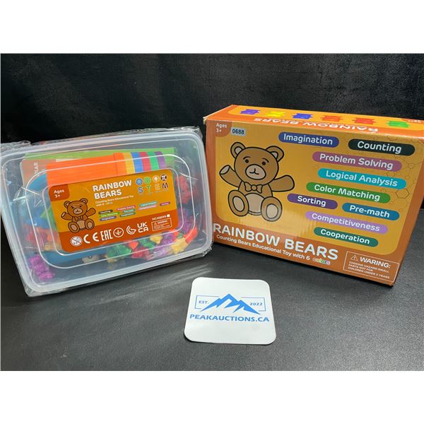 1 Rainbow Bears Counting Educational Toy Set (Ages 3+) - New