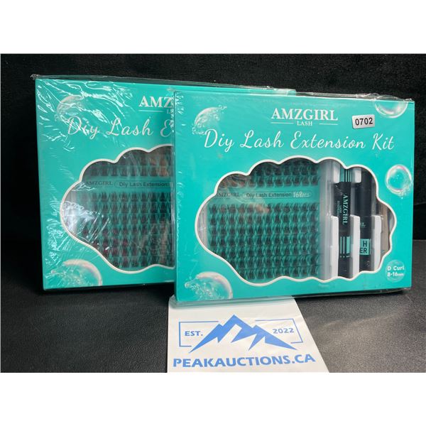 2 DIY Lash Extension Kits - D-Curl Lashes 8-16mm - New