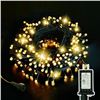Image 1 : 1 Box of LED Bubble String Lights - 110FT Length - 8 Lighting Modes - New!