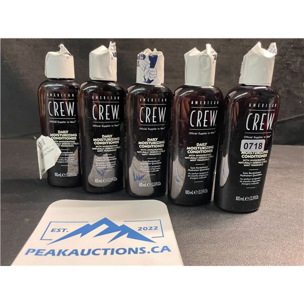5 American Crew Daily Moisturizing Conditioners for Men - 100ml - Citrus Mint Fragrance - New