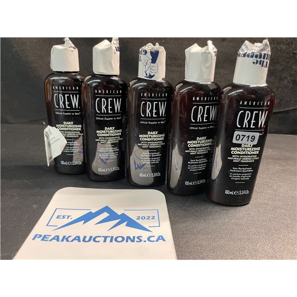 5 American Crew Daily Moisturizing Conditioners for Men - 100ml - Citrus Mint Fragrance - New
