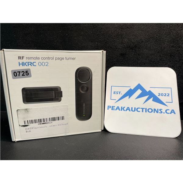 1 RF Remote Control Page Turner - HKRC 002 - For Kindle/Tablets/E-Readers - New