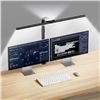 Image 1 : 1 LED Desk Lamp for Home Office - 24W Bright Double-Head Desk Light; 25 Modes - 31inch - New