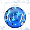 Image 2 : 1 Kuptone Inflatable Heavy-Duty Snow Tube for Adults - 47" Size - Blue Star Design - Brand New!